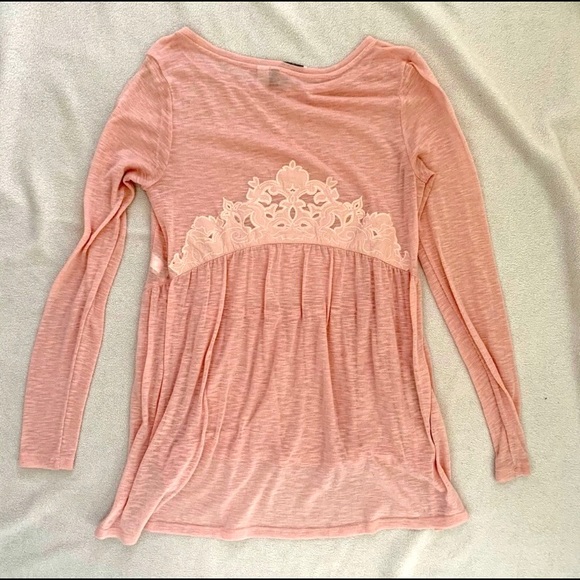 Lauren Conrad peach colored tunic size XS - Picture 2 of 5